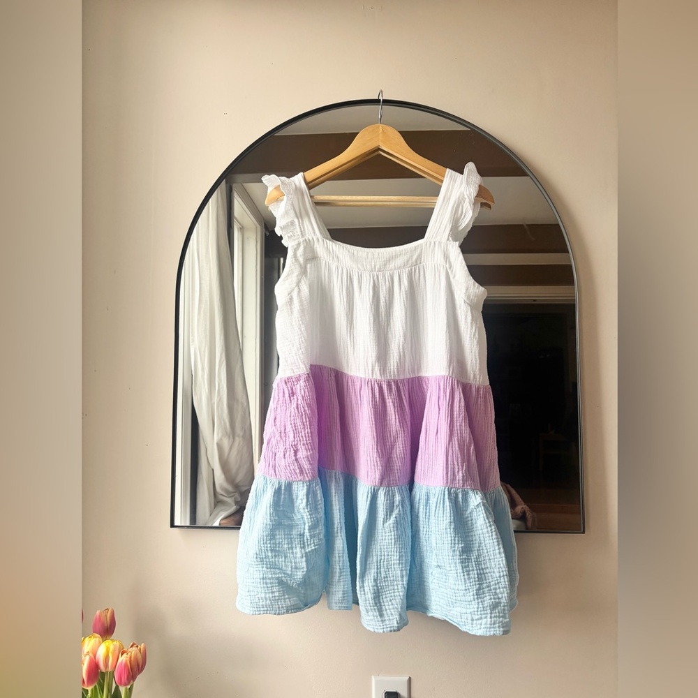 NINETEEN 44 by Jardines domaine | colour block cotton dress | size Large - Picture 2 of 4